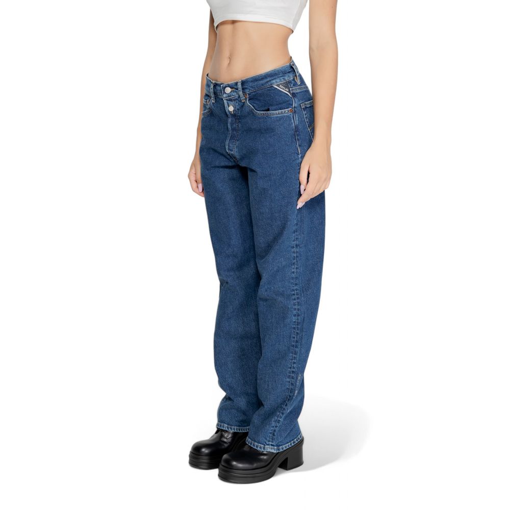 Replay Blue Cotton Mom Jean LUNESCAPE