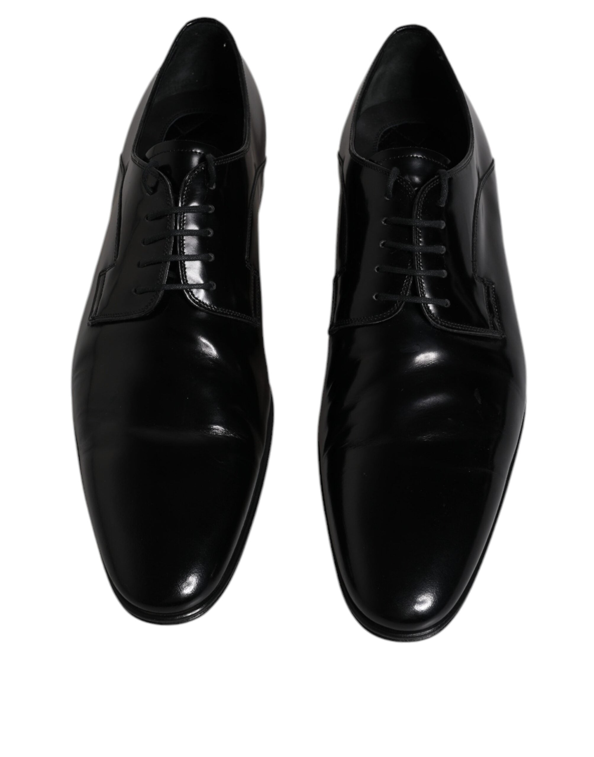 Dolce & Gabbana Black Leather Lace Up Derby Formal Shoes LUNESCAPE