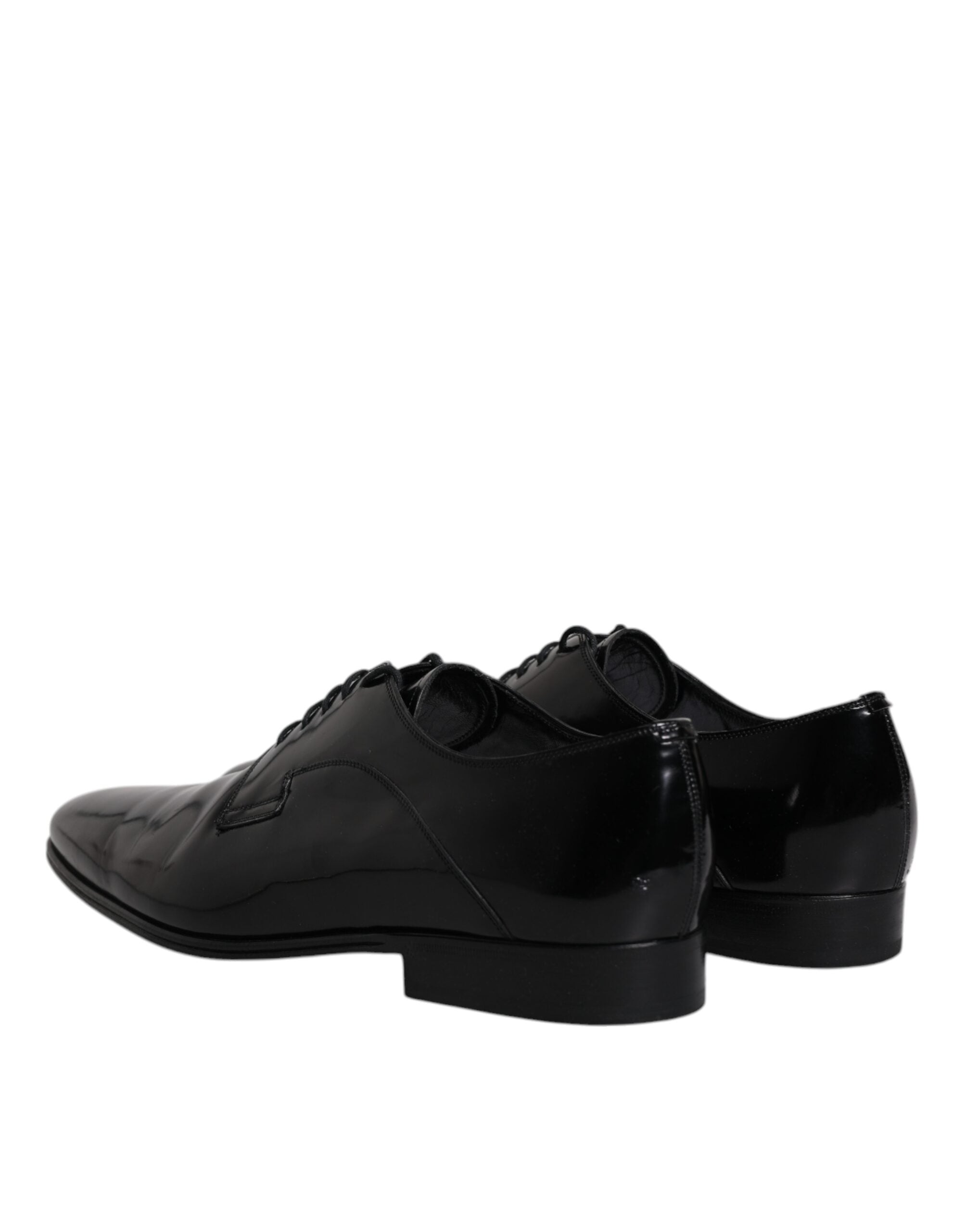 Dolce & Gabbana Black Leather Lace Up Derby Formal Shoes LUNESCAPE