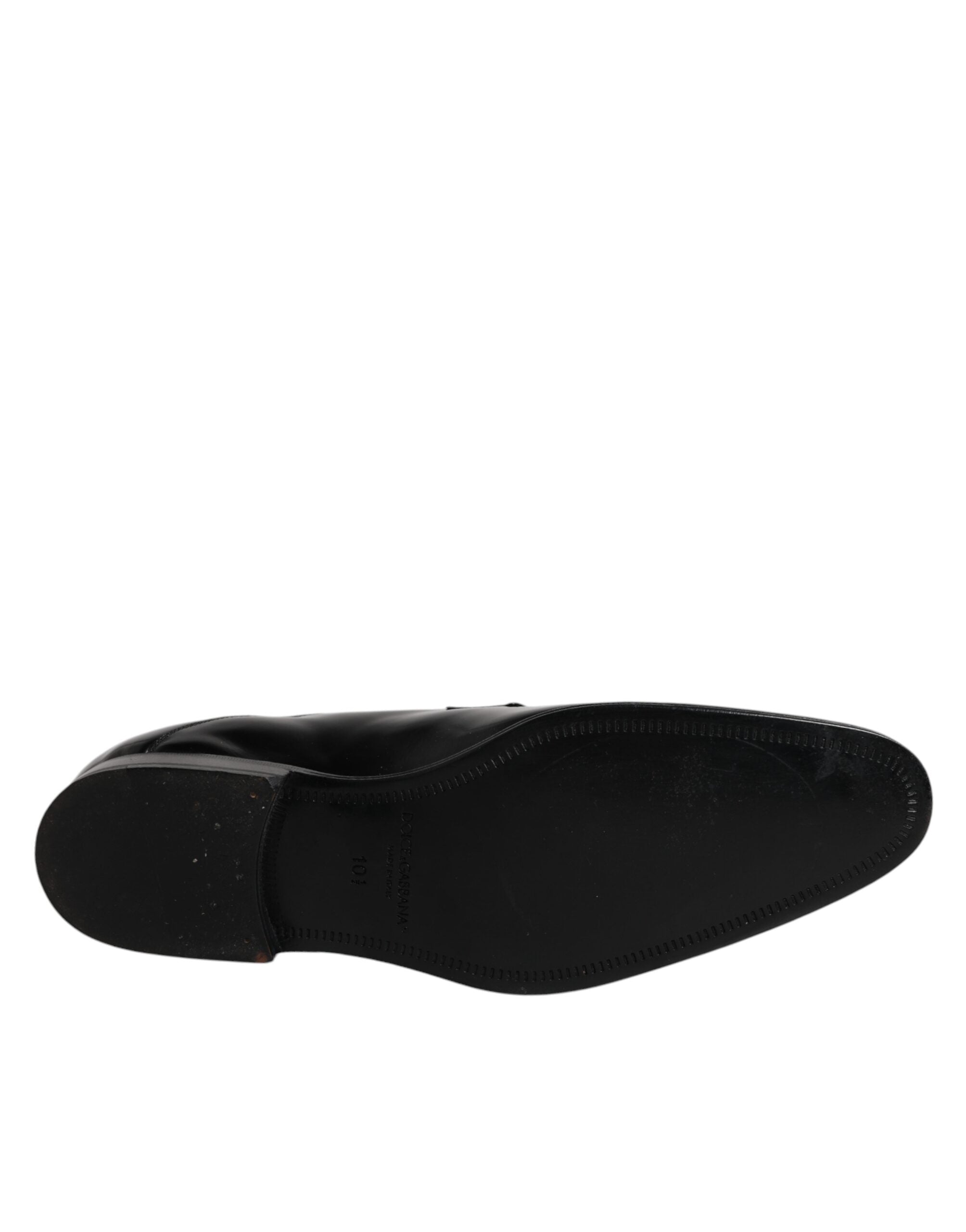Dolce & Gabbana Black Leather Lace Up Derby Formal Shoes LUNESCAPE