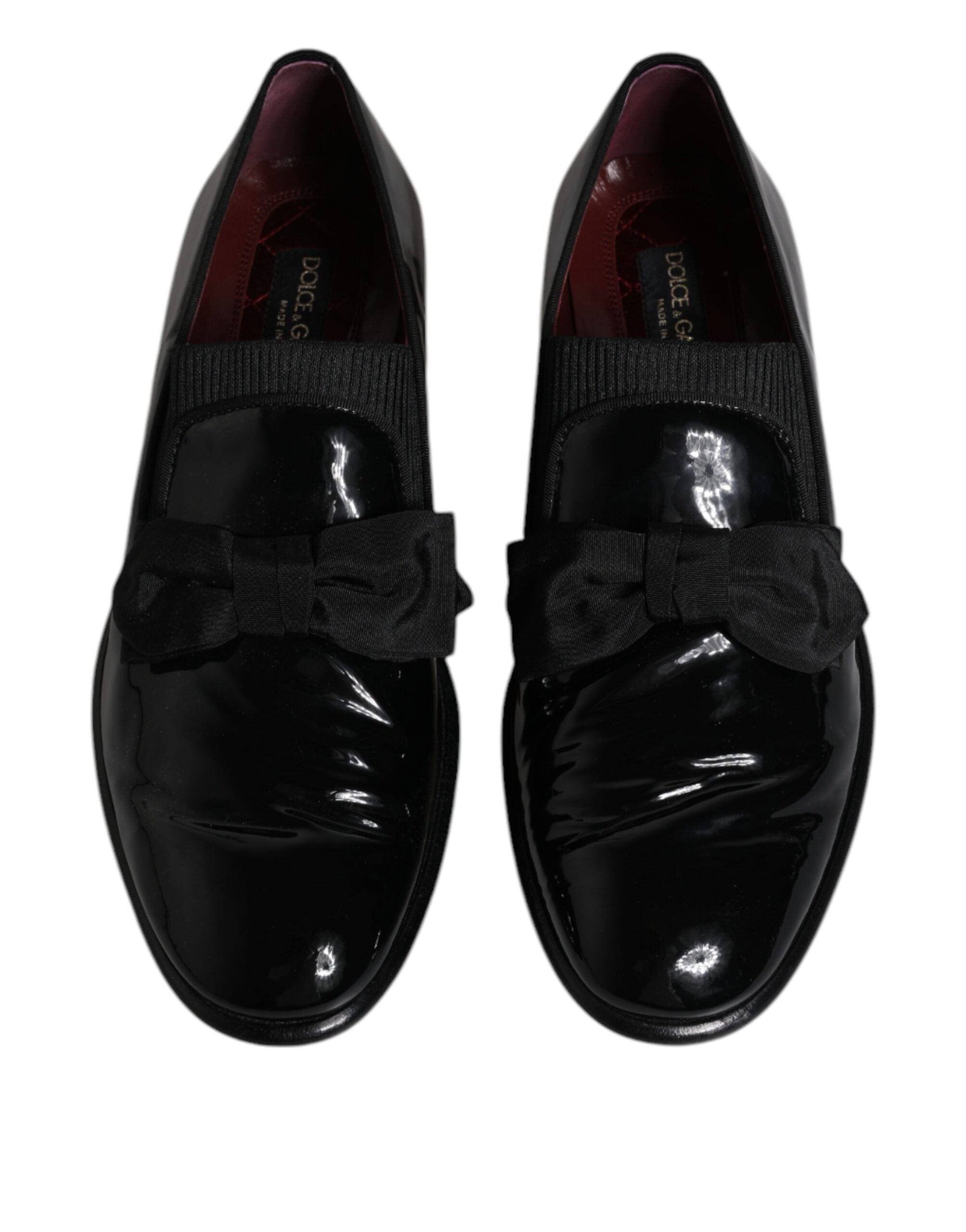 Dolce & Gabbana Black Leather Loafers Men Formal Dress Shoes LUNESCAPE