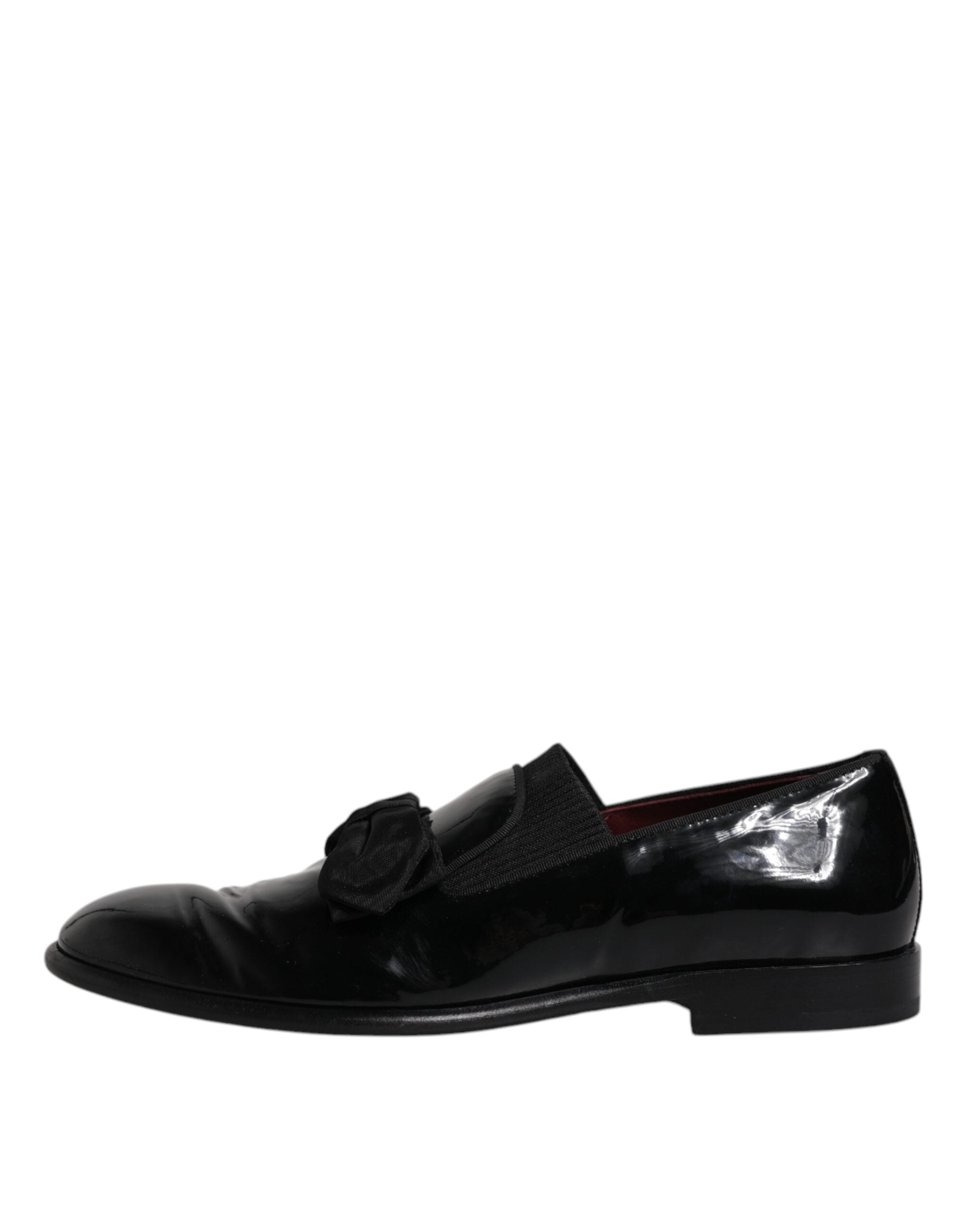 Dolce & Gabbana Black Leather Loafers Men Formal Dress Shoes LUNESCAPE