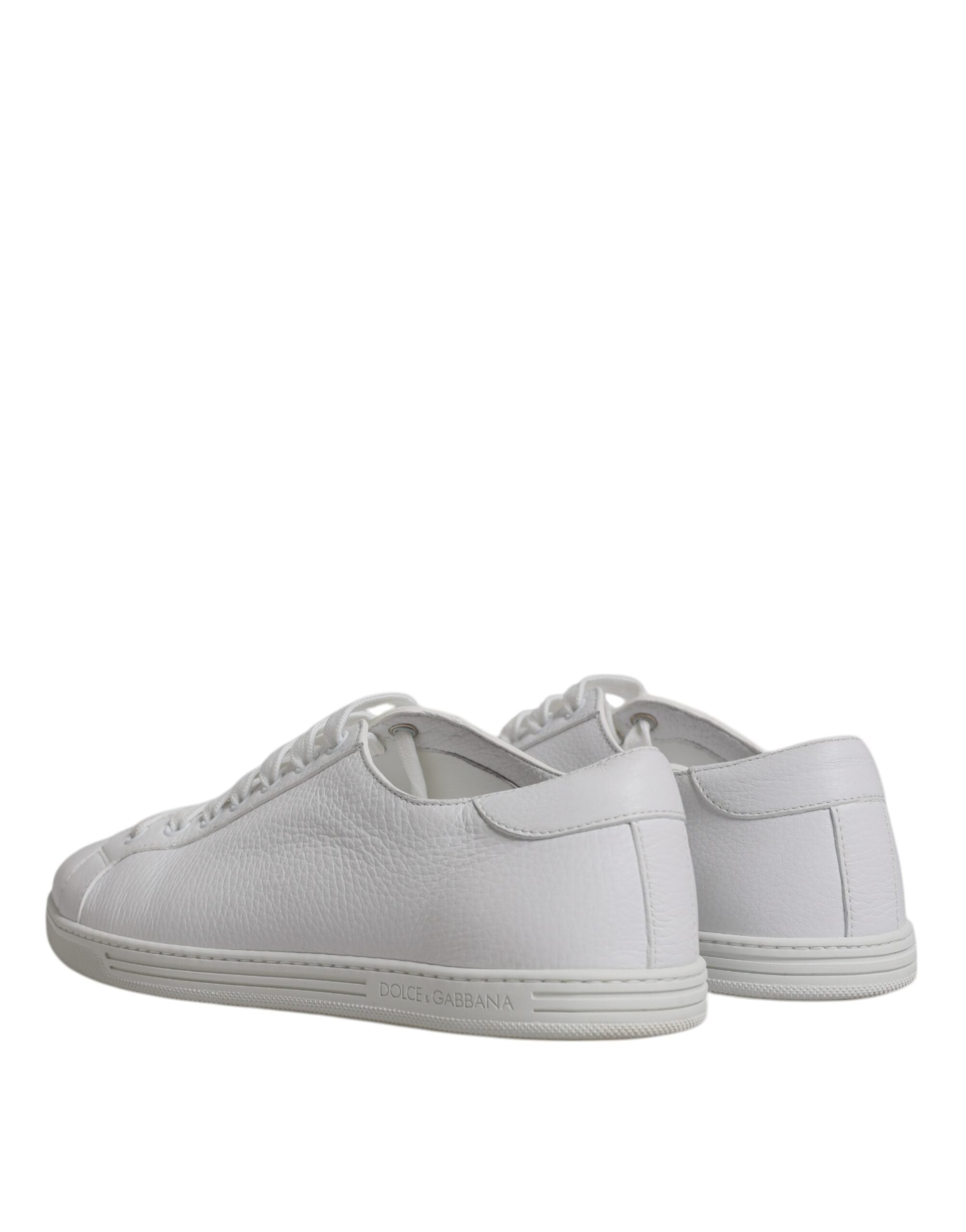 Dolce & Gabbana White Low Top Men Saint Tropez Sneakers Shoes LUNESCAPE