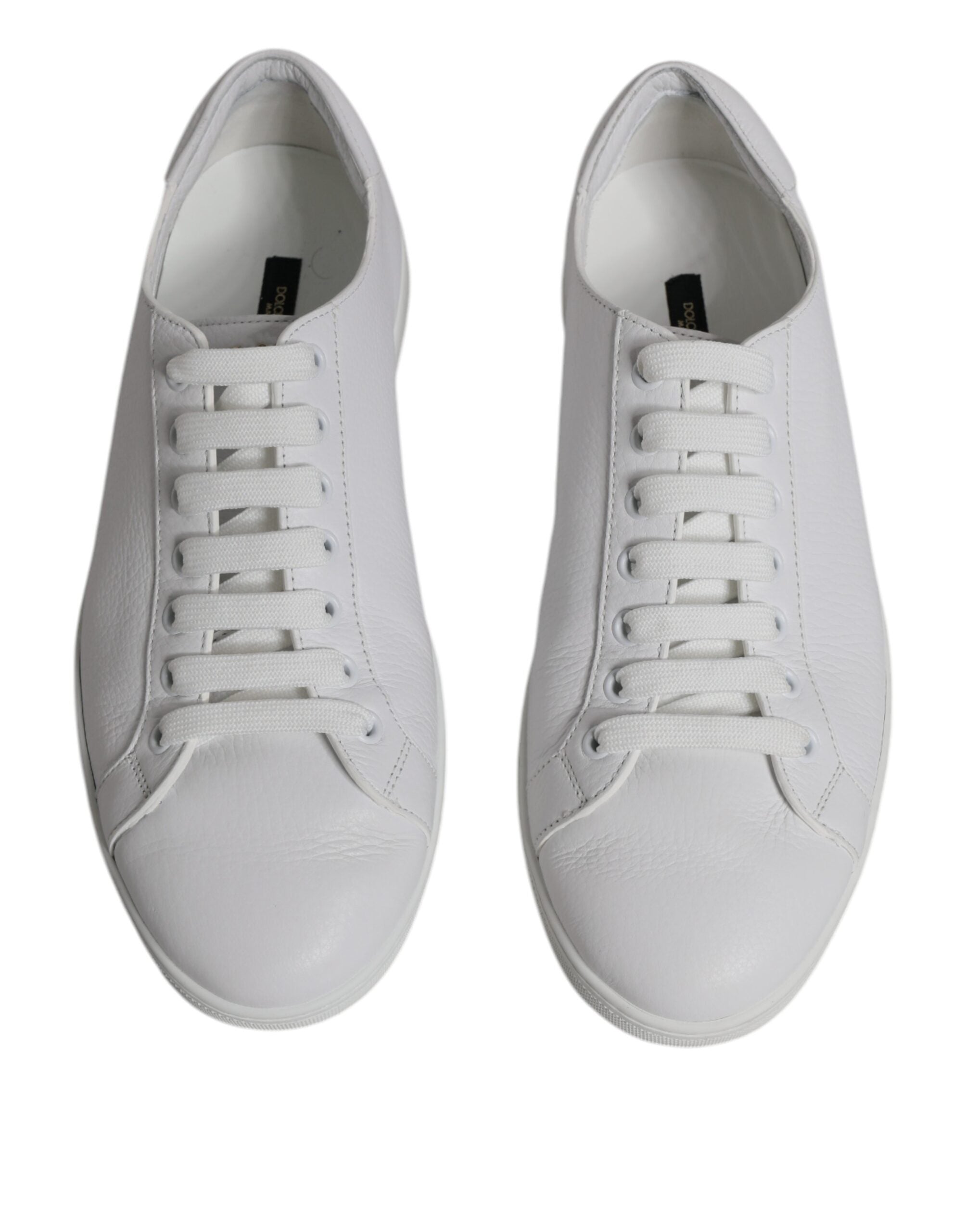 Dolce & Gabbana White Low Top Men Saint Tropez Sneakers Shoes LUNESCAPE