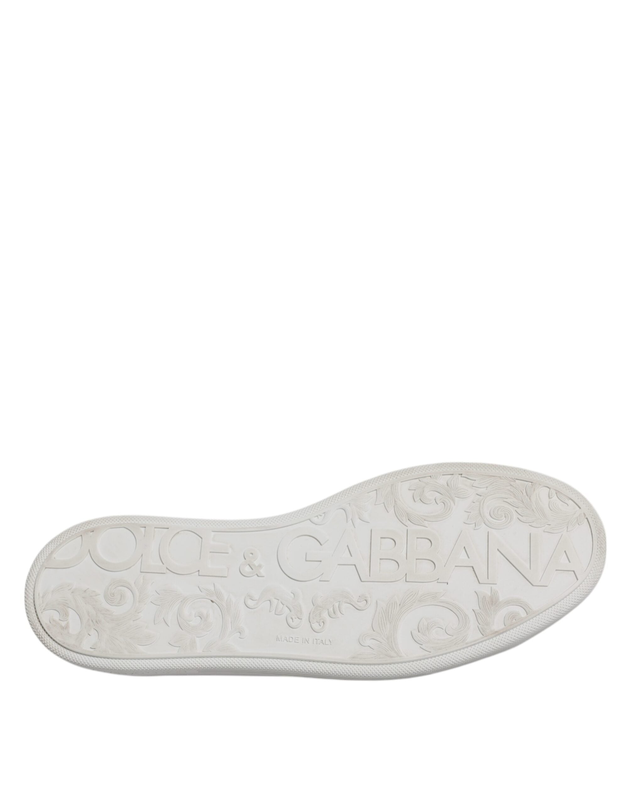 Dolce & Gabbana White Low Top Men Saint Tropez Sneakers Shoes LUNESCAPE
