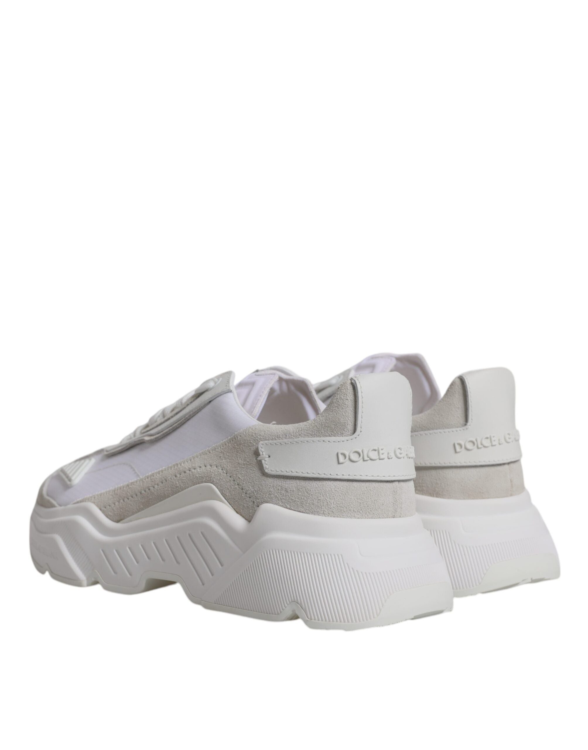 Dolce & Gabbana White Leather Daymaster Low Top Sneakers Shoes LUNESCAPE