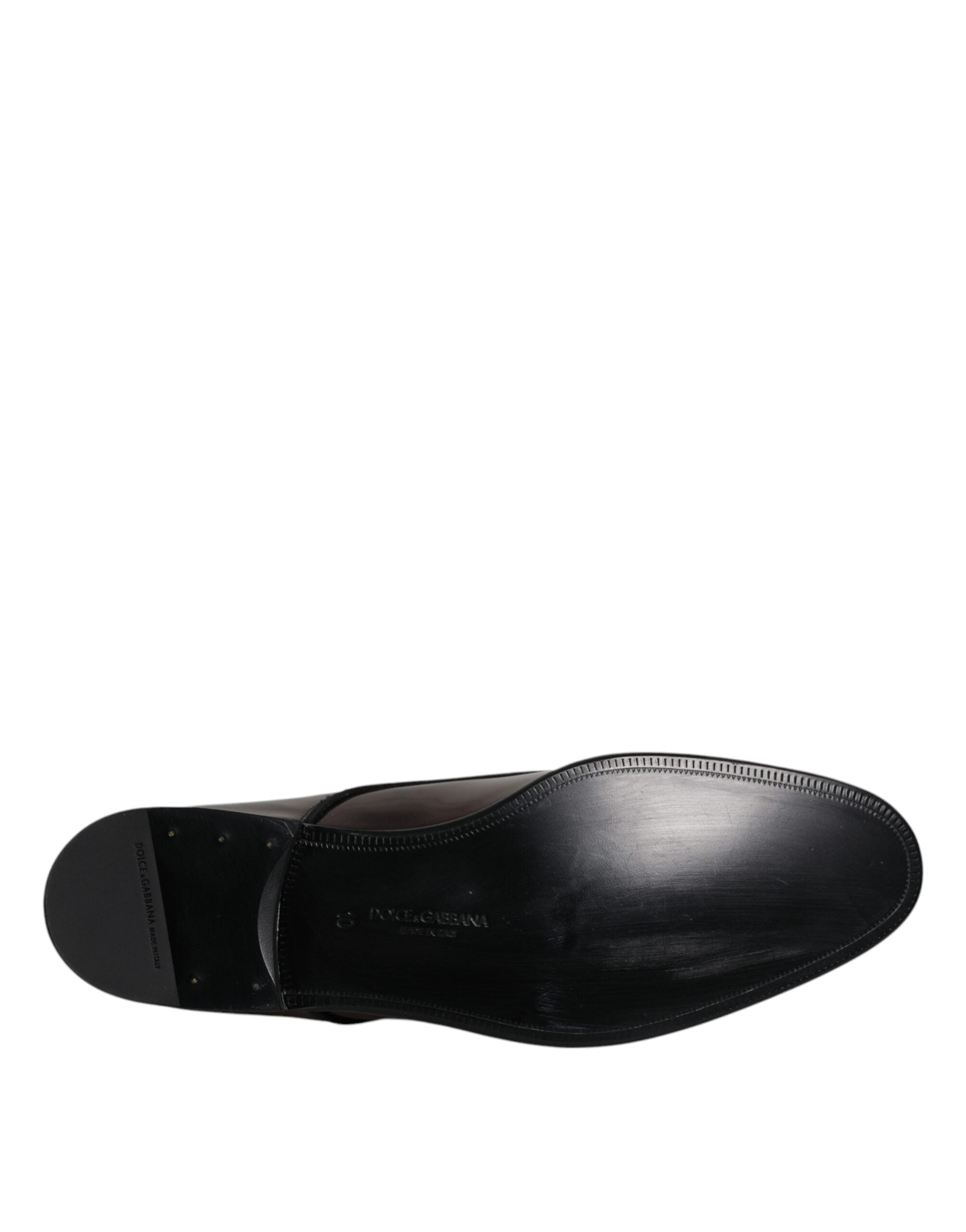 Dolce & Gabbana Peacock Patent Leather Derby Men Dress Shoes LUNESCAPE