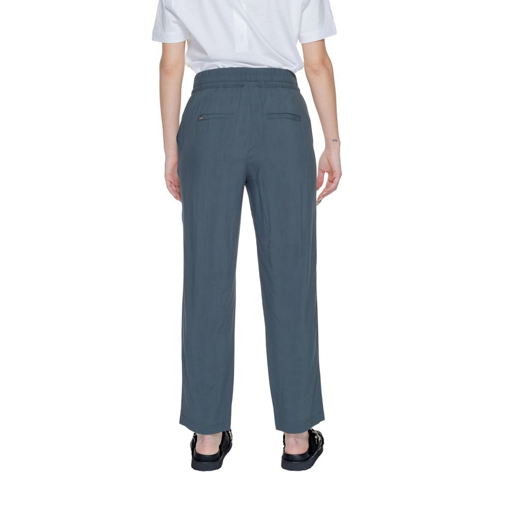 Street One Green Viscose Casual Pants
