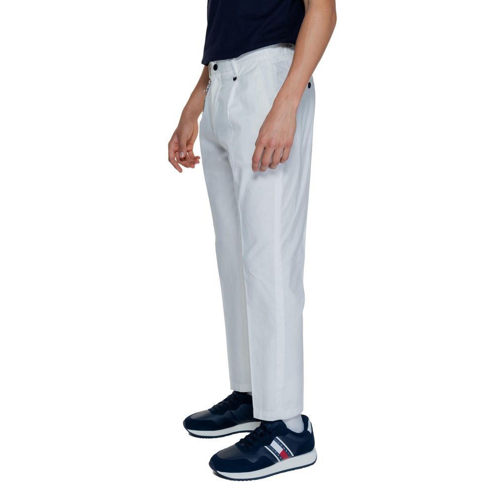 Antony Morato White Cotton Pant LUNESCAPE