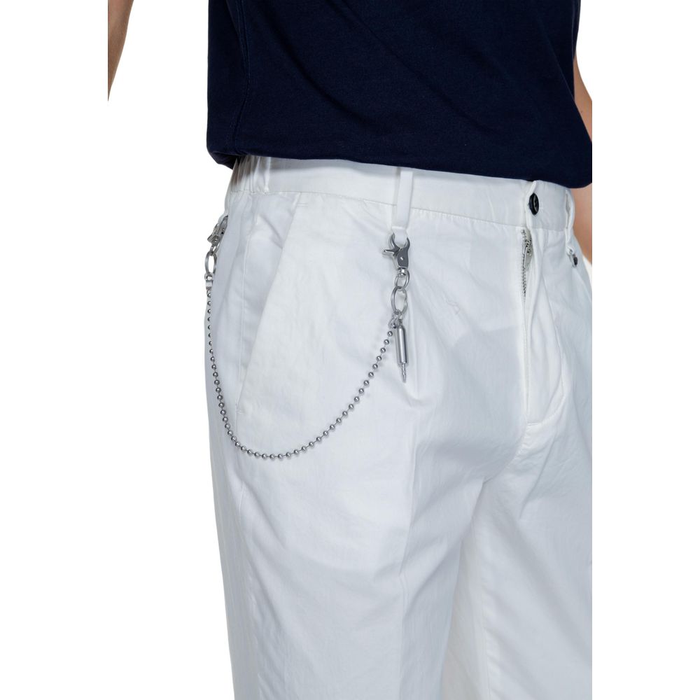 Antony Morato White Cotton Pant LUNESCAPE
