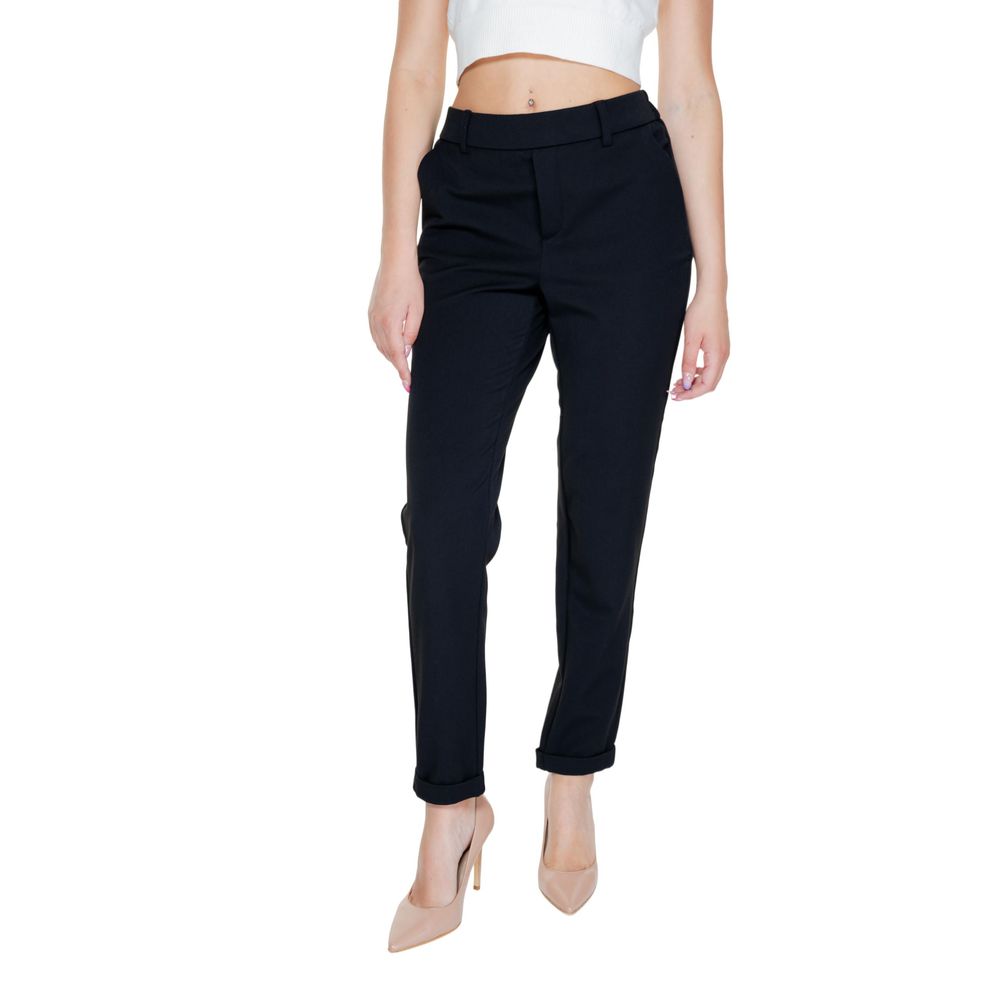Vero Moda Black Polyester Pant LUNESCAPE