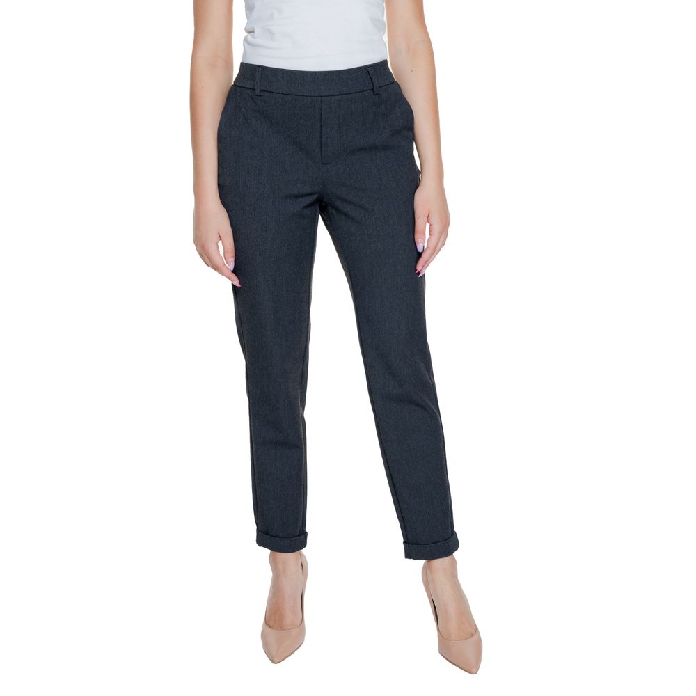 Vero Moda Gray Polyester Pant LUNESCAPE