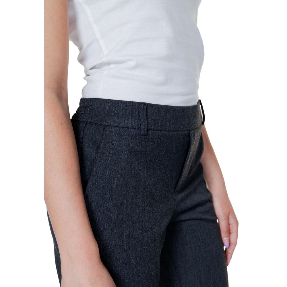 Vero Moda Gray Polyester Pant LUNESCAPE