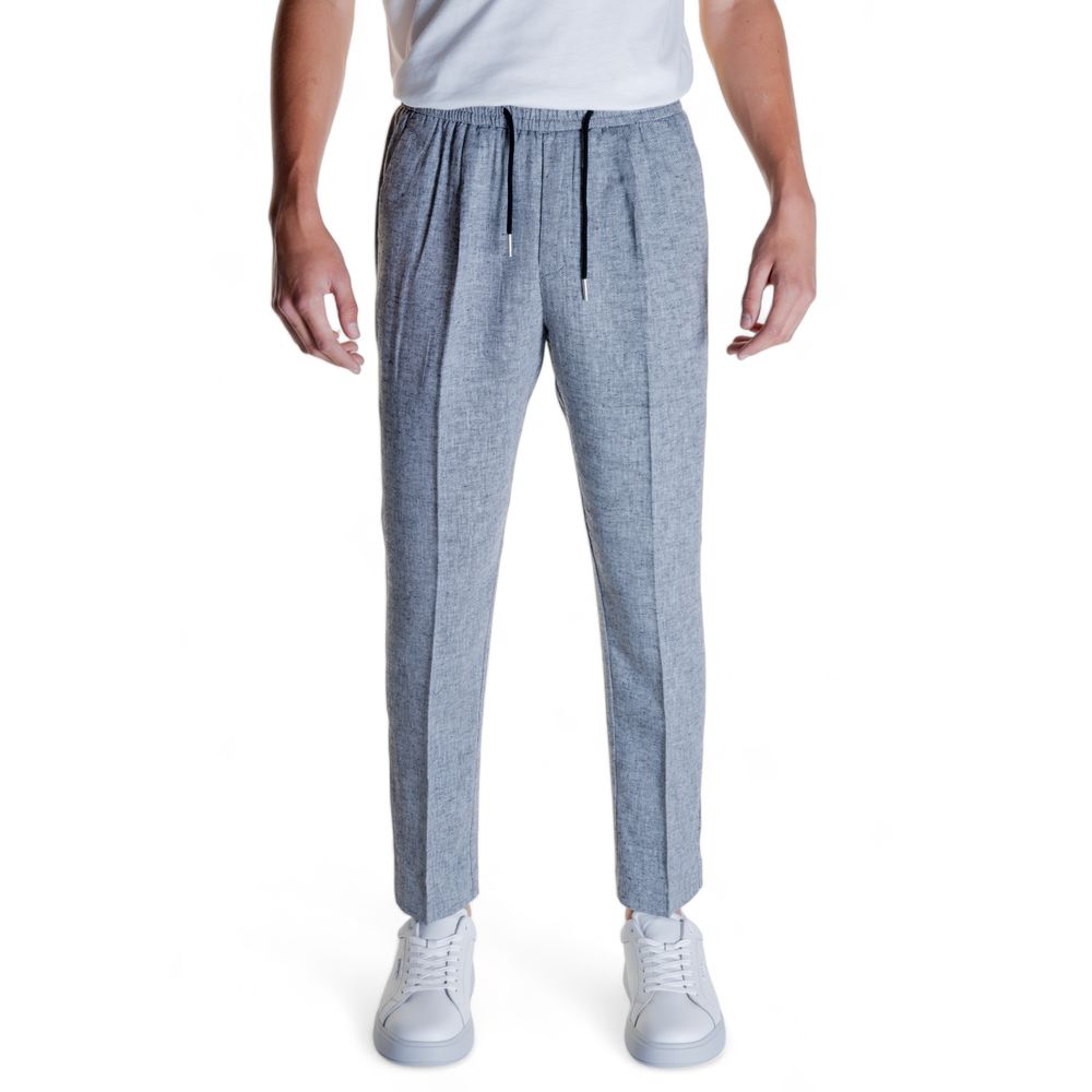 Antony Morato Black Linen Pant LUNESCAPE