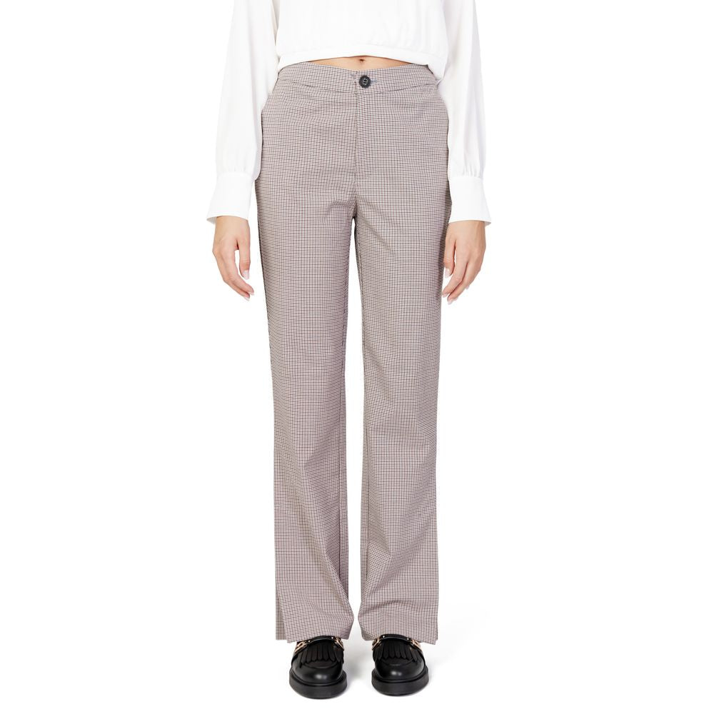 Only Beige Polyester Pant LUNESCAPE