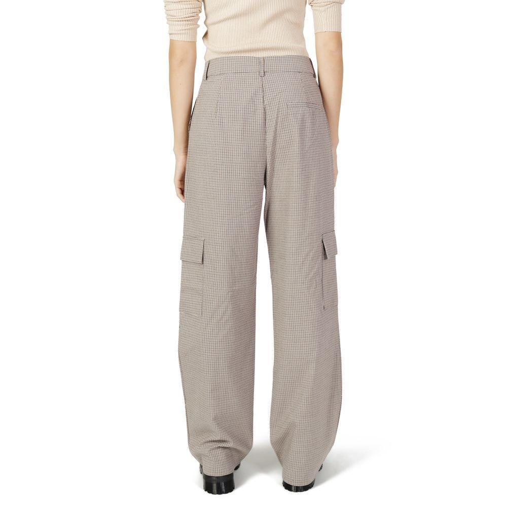 Only Beige Polyester Pant LUNESCAPE