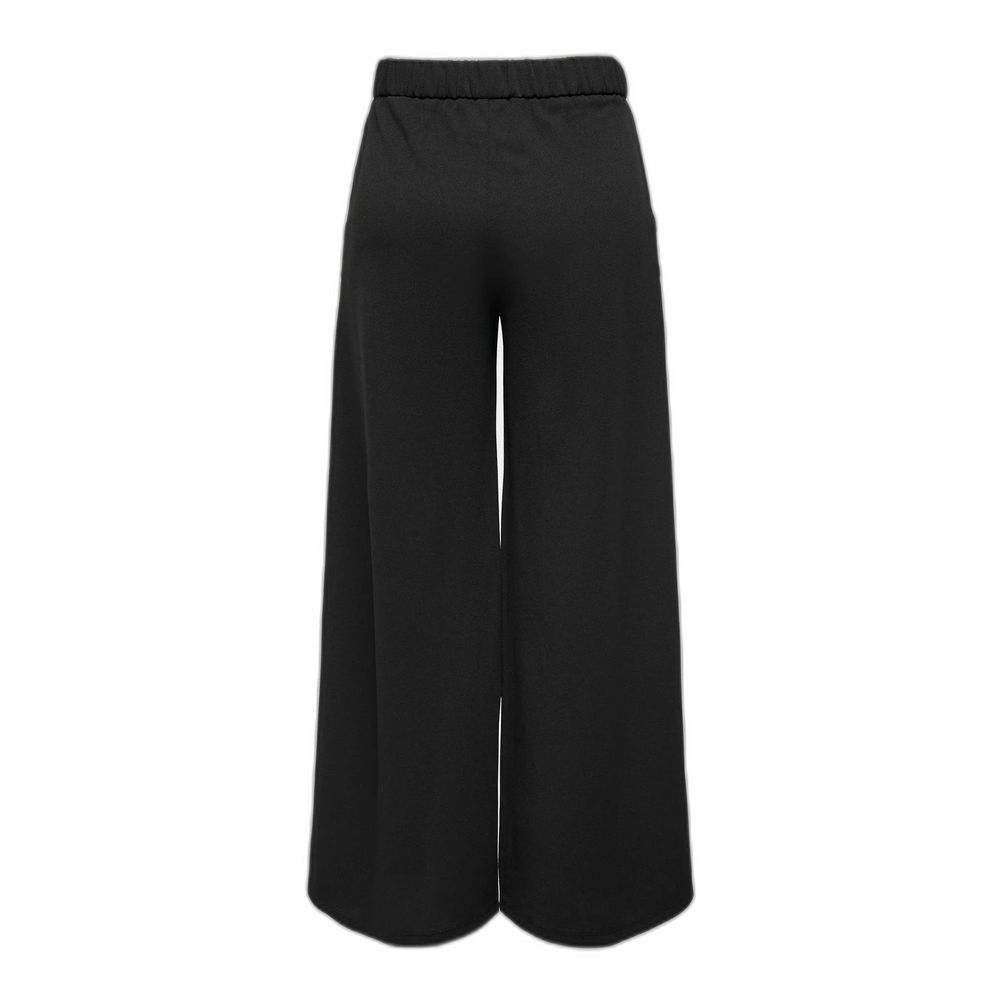 Jacqueline De Yong Black Recycled Polyester Pant LUNESCAPE