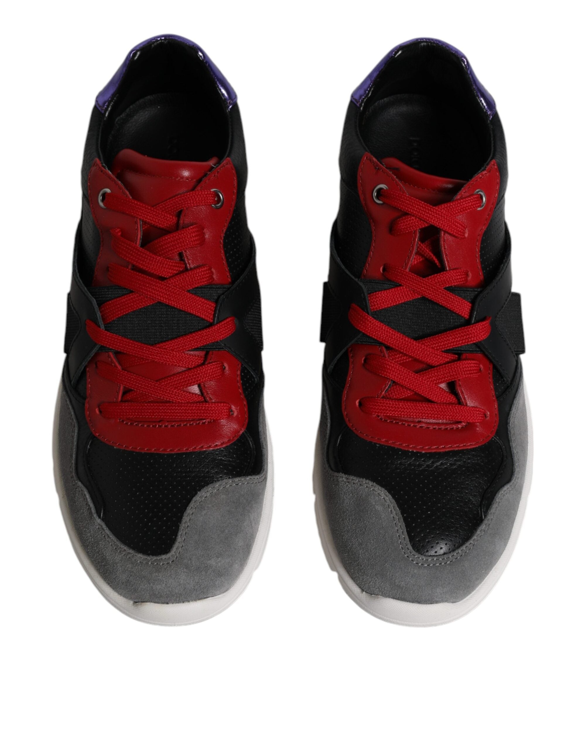Dolce & Gabbana Multicolor Leather Suede Low Top Sneakers Shoes LUNESCAPE