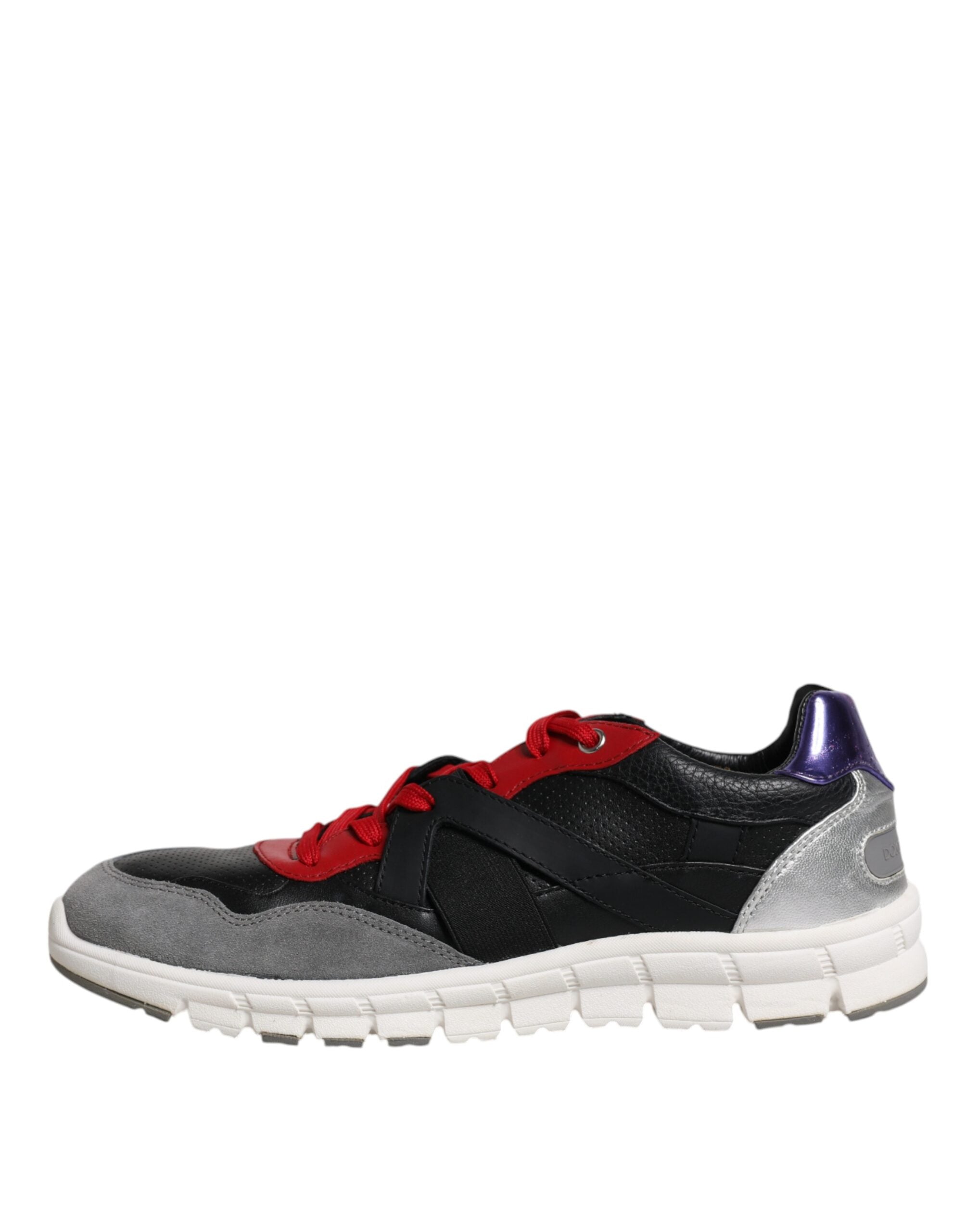 Dolce & Gabbana Multicolor Leather Suede Low Top Sneakers Shoes LUNESCAPE