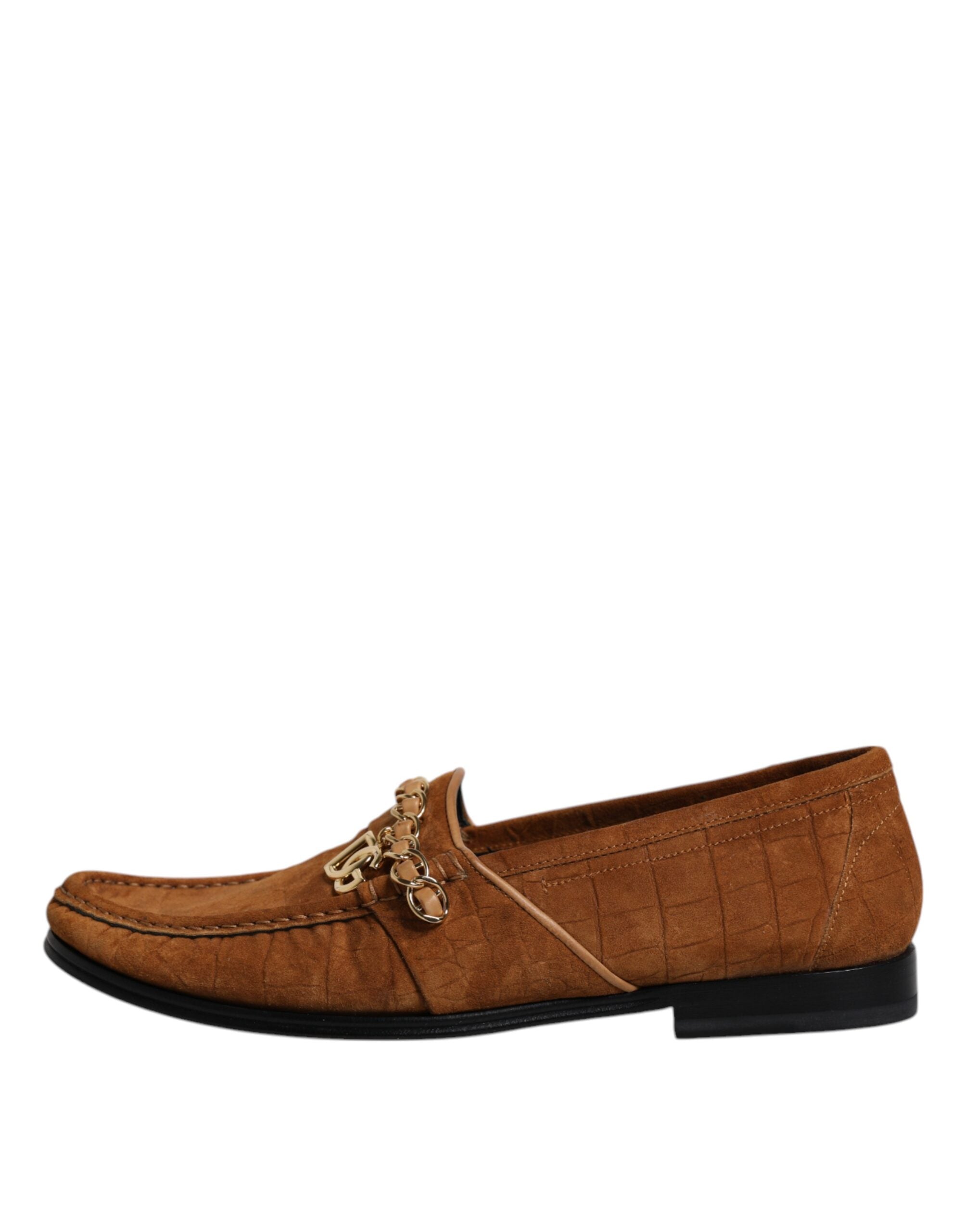 Dolce & Gabbana Brown Suede Leather Loafers Dress Shoes LUNESCAPE