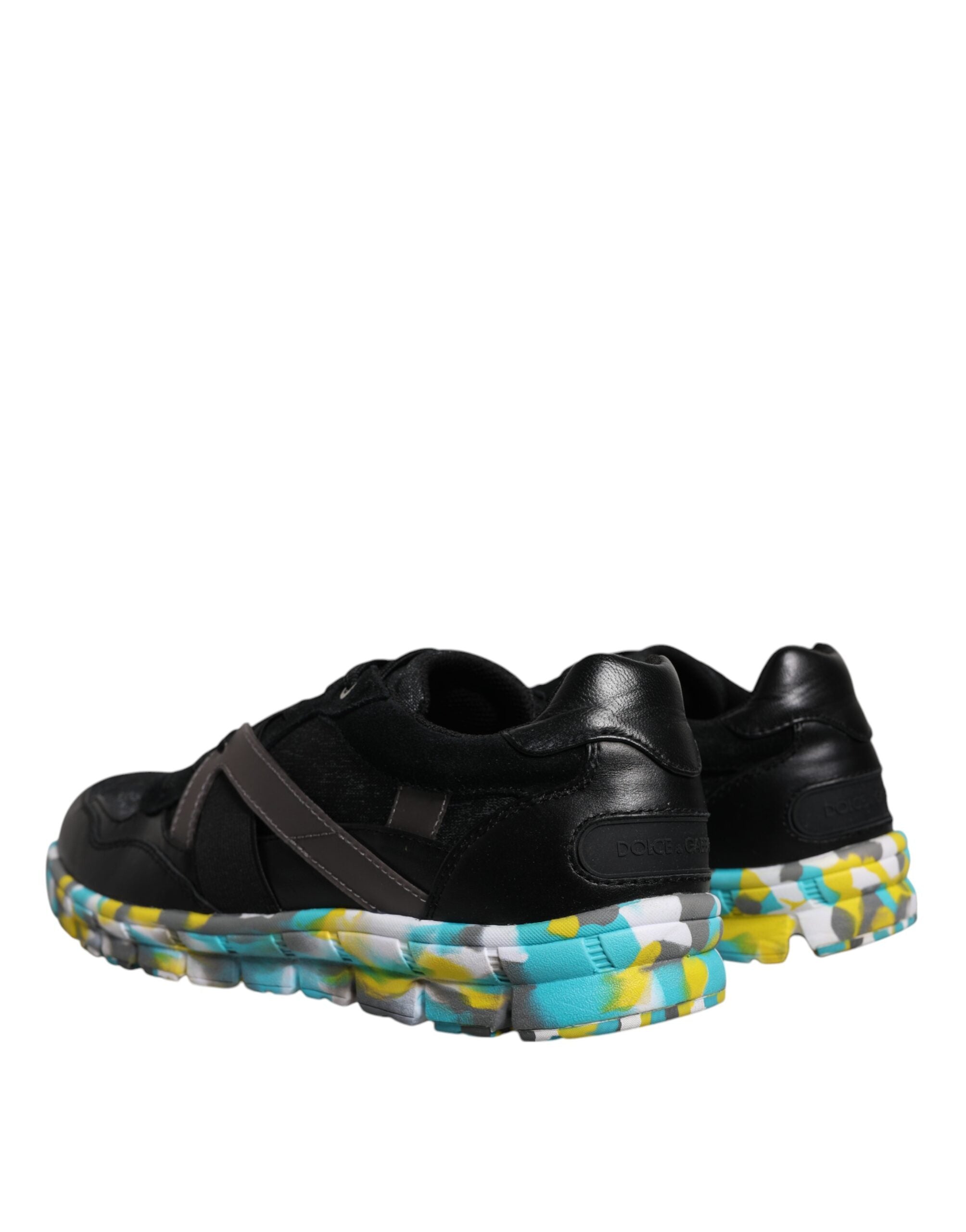 Dolce & Gabbana Black Polyester Low Top Men Sneakers Shoes LUNESCAPE