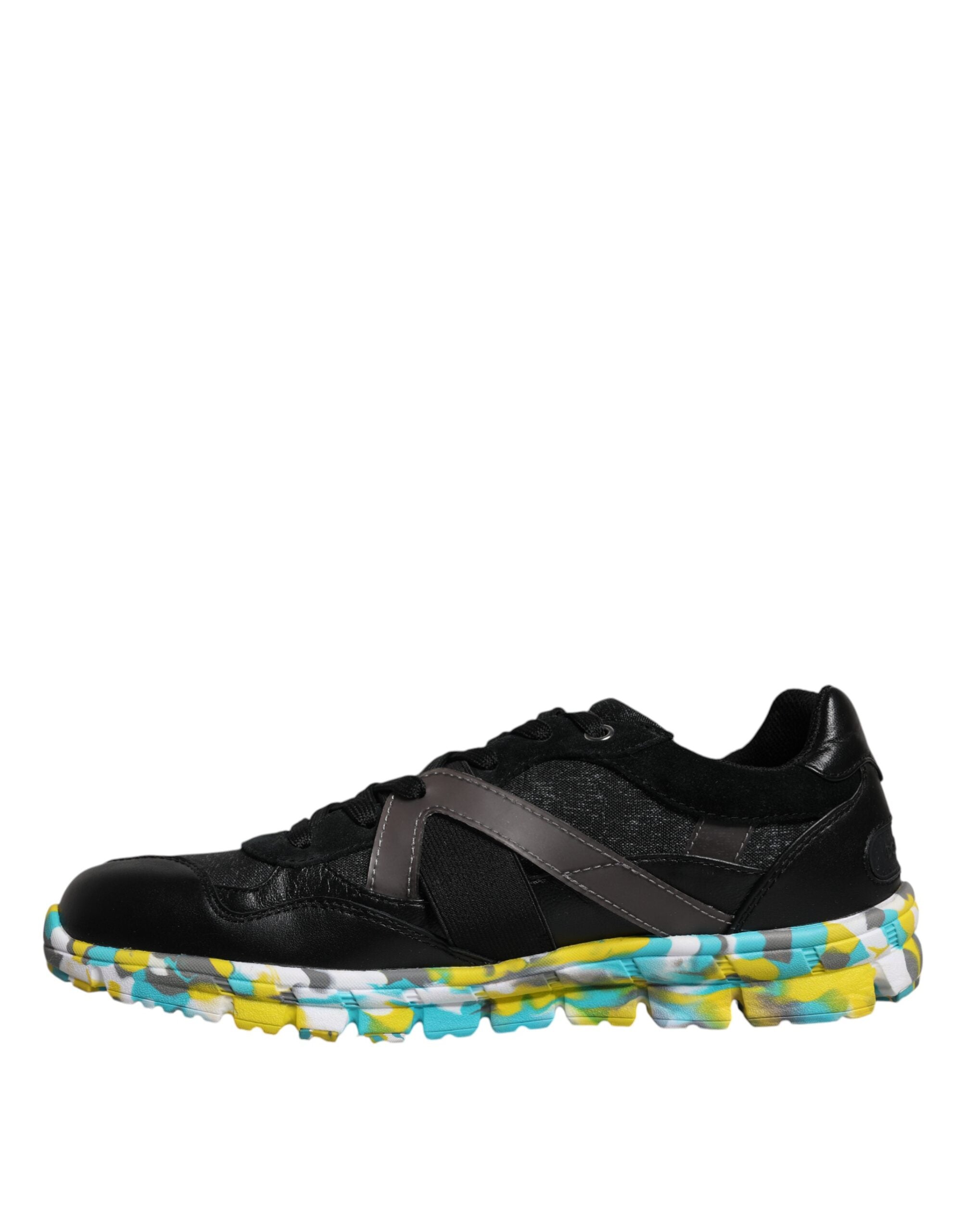 Dolce & Gabbana Black Polyester Low Top Men Sneakers Shoes LUNESCAPE