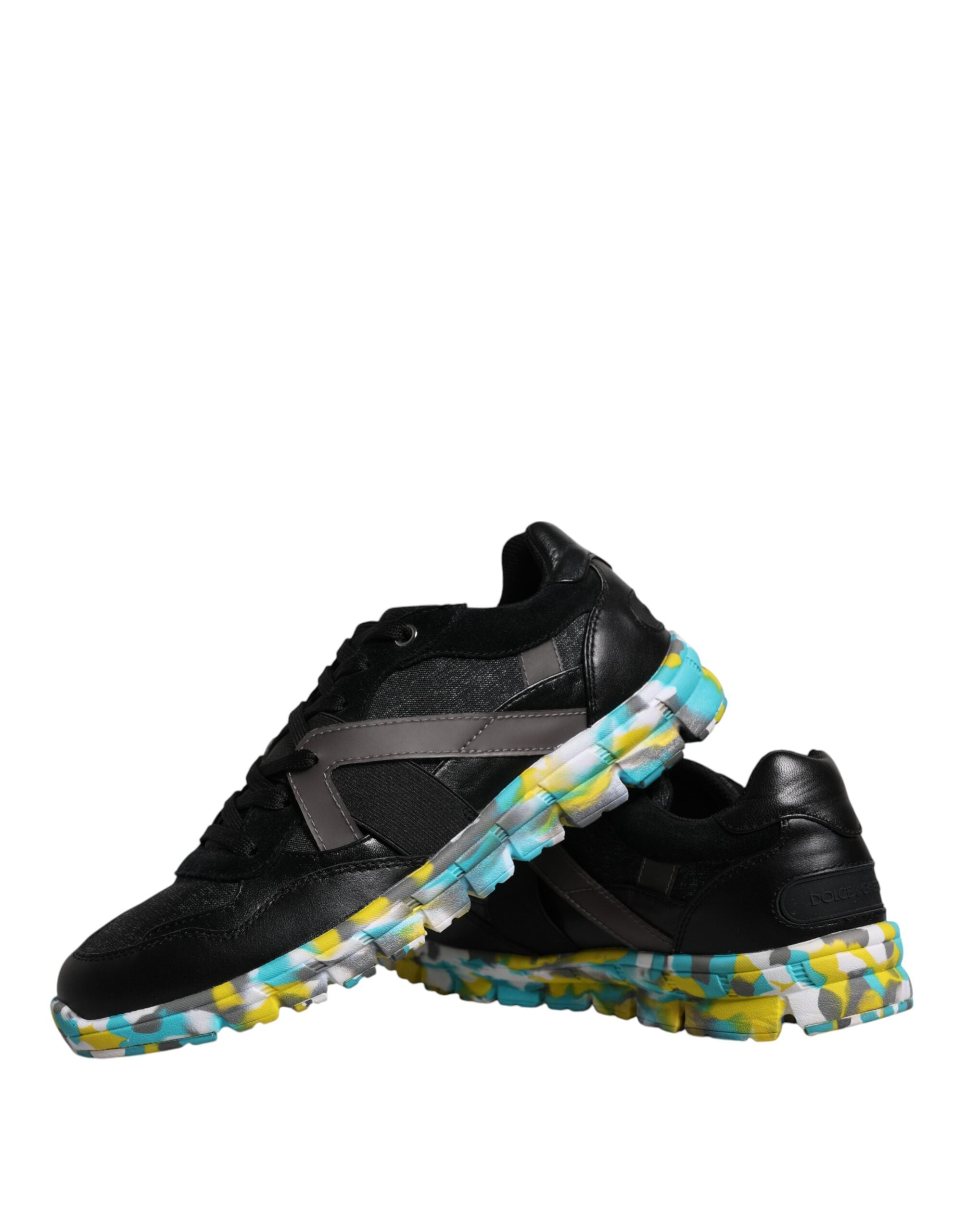 Dolce & Gabbana Black Polyester Low Top Men Sneakers Shoes LUNESCAPE