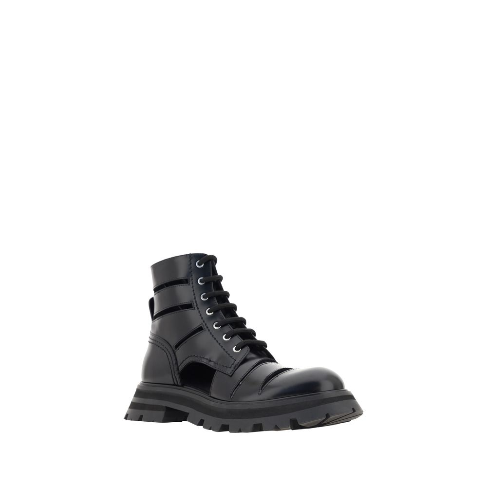 Alexander McQueen Wander Combat Boots LUNESCAPE