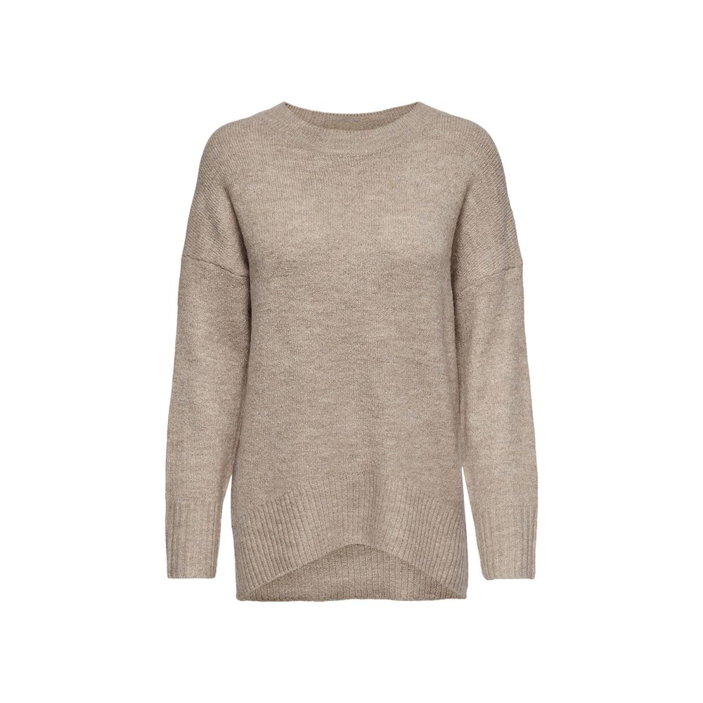 Only Beige Marabou Sweater LUNESCAPE