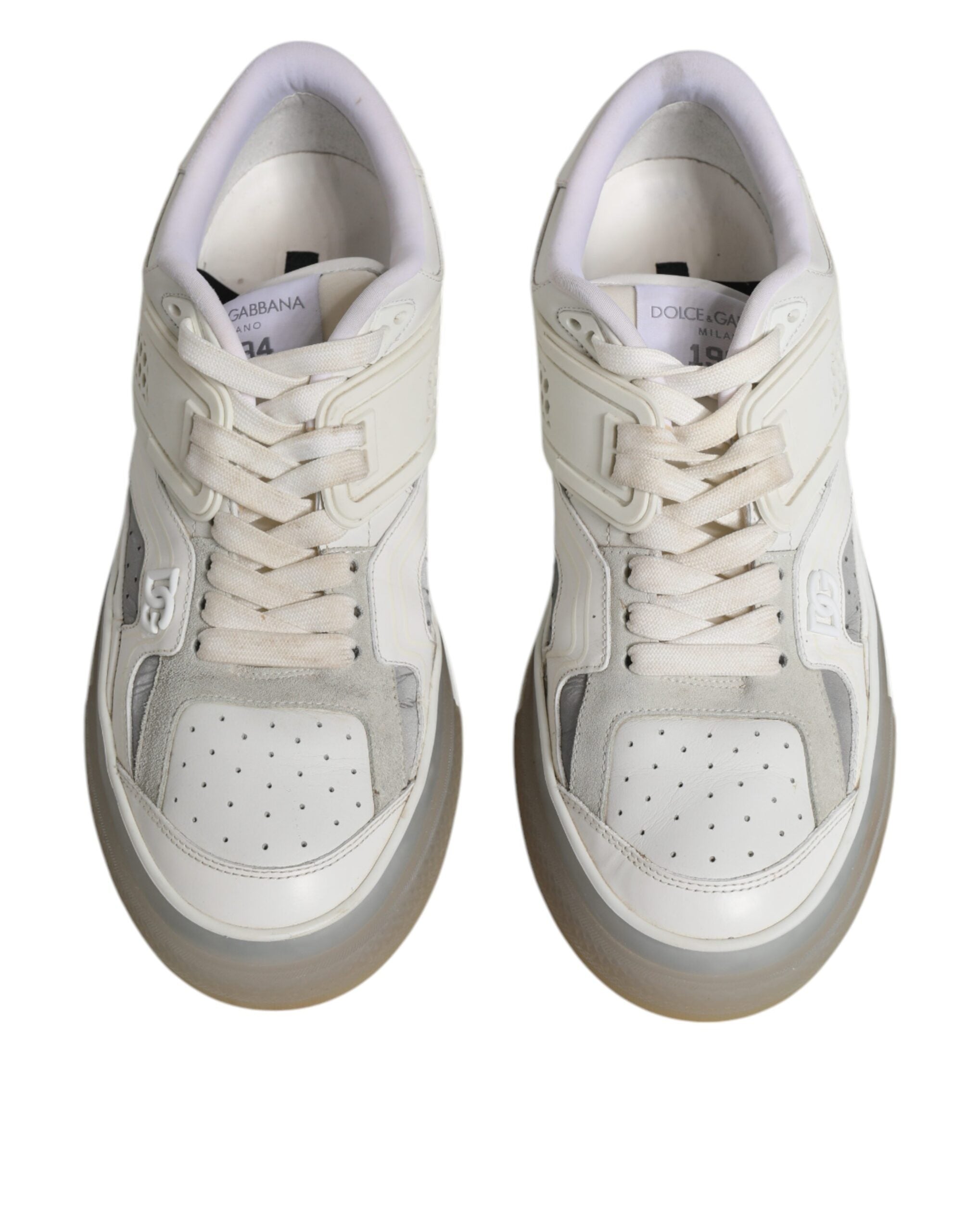 Dolce & Gabbana White DG Logo CUSTOM 2.Zero Sneakers Shoes LUNESCAPE