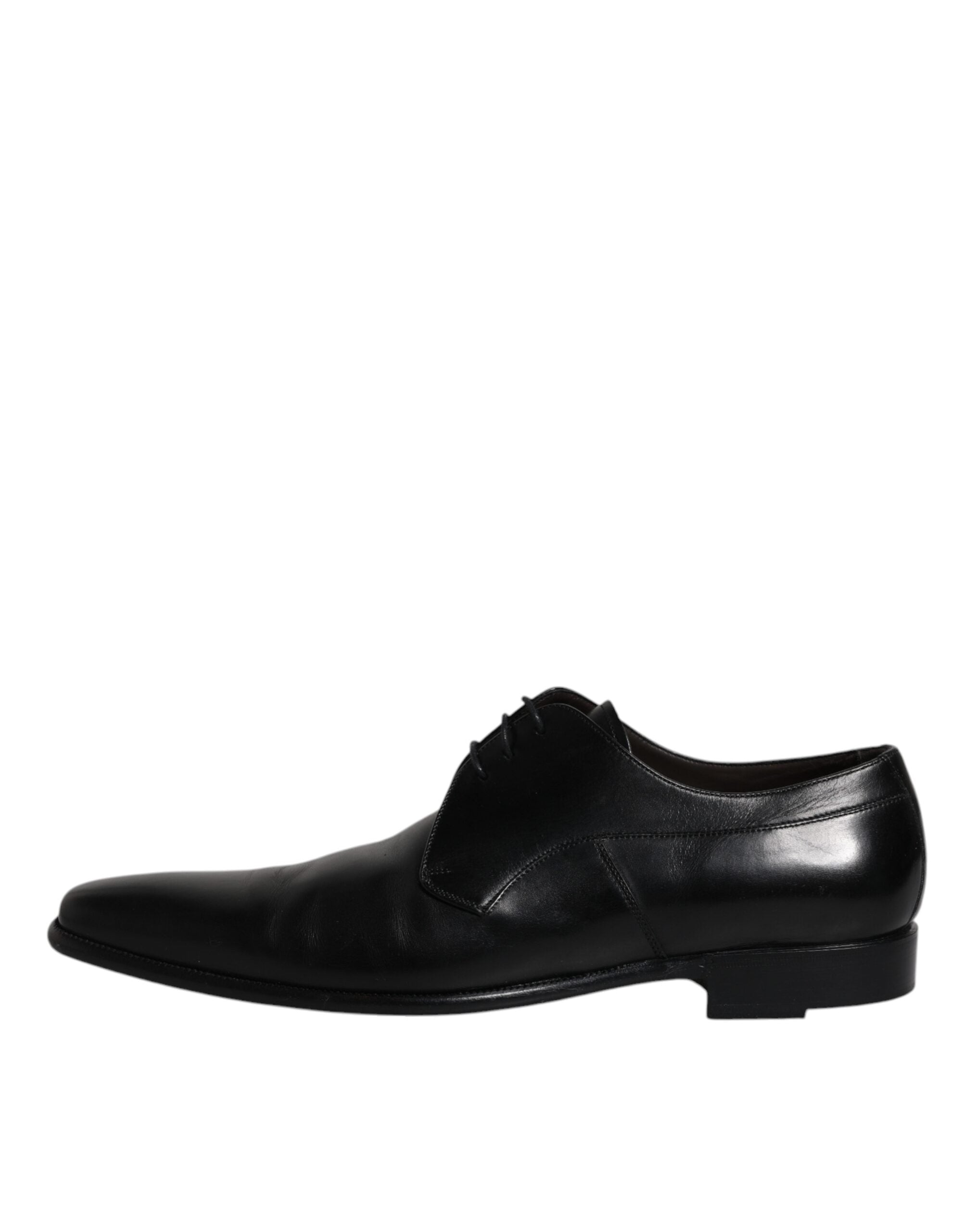 Dolce & Gabbana Black Leather Derby Men Formal Dress Shoes LUNESCAPE