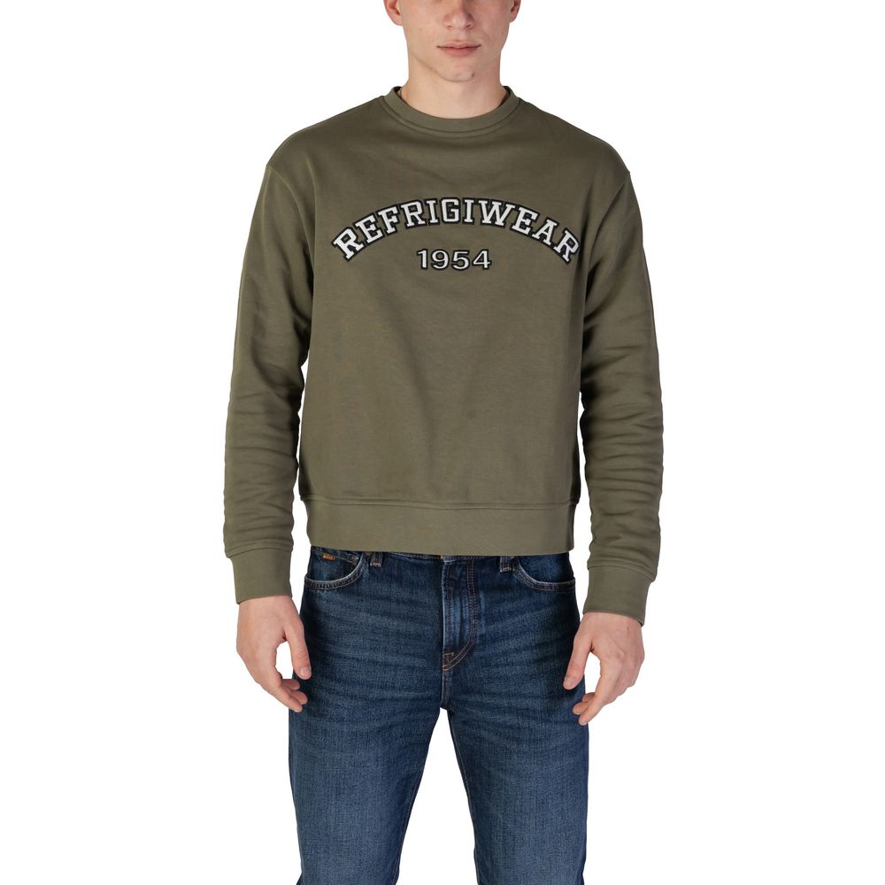 Refrigiwear Green Cotton Sweatshirt LUNESCAPE