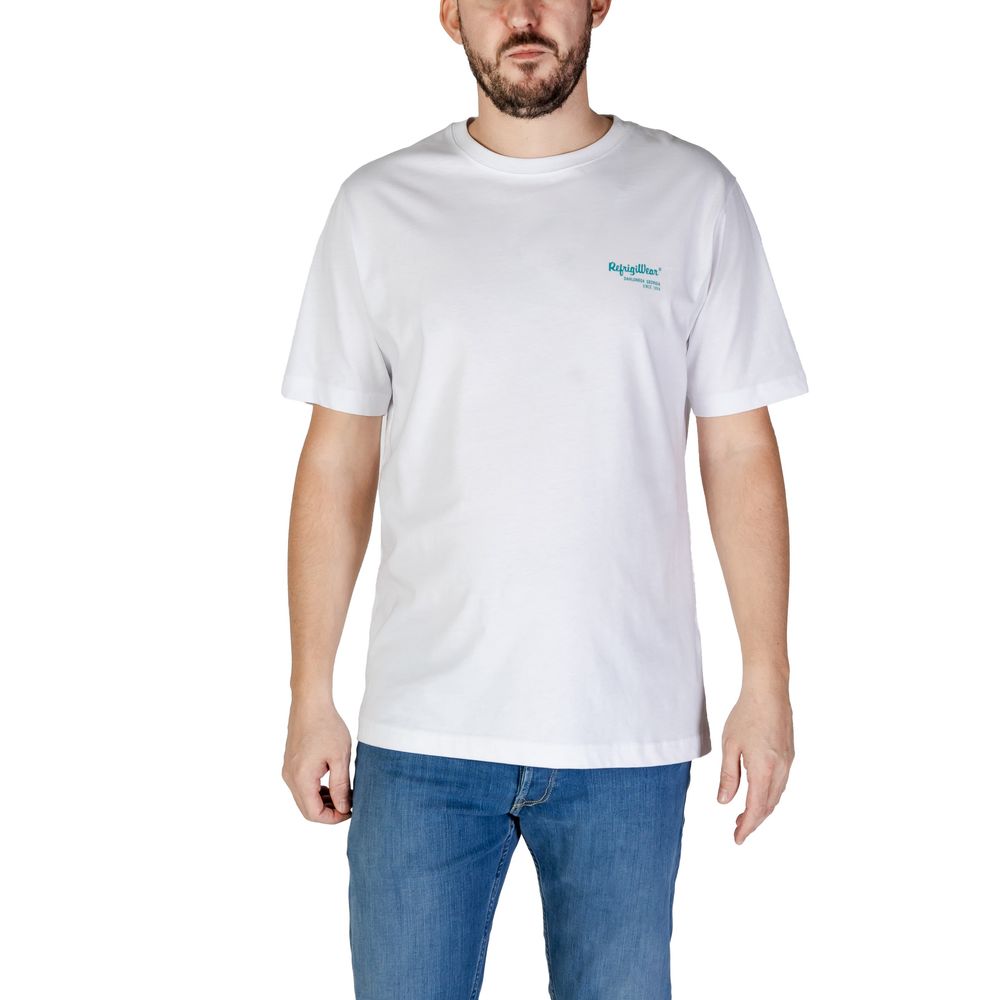 Refrigiwear White Cotton T-Shirt LUNESCAPE