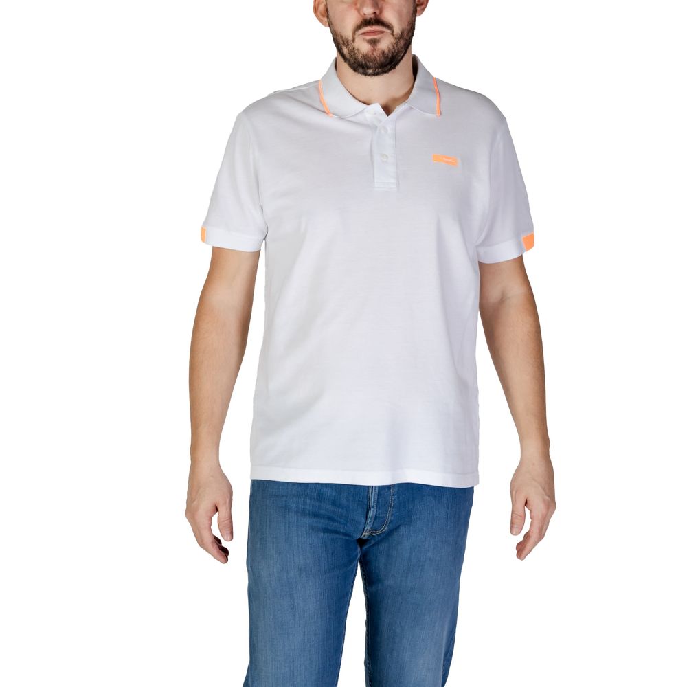 Refrigiwear White Cotton Polo Shirt LUNESCAPE