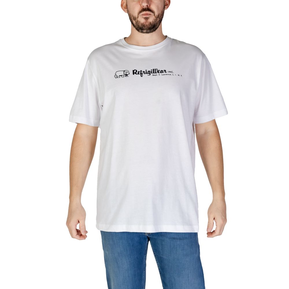 Refrigiwear White Cotton T-Shirt LUNESCAPE