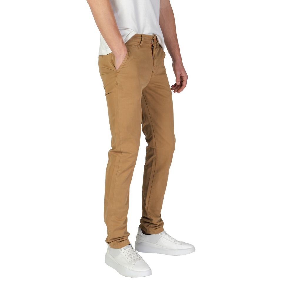 Superdry Beige Cotton Skinny Pant LUNESCAPE