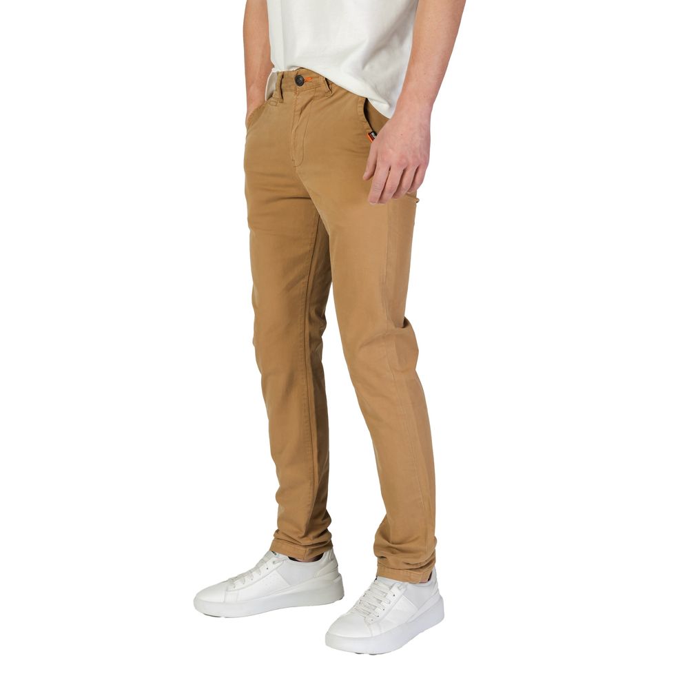 Superdry Beige Cotton Skinny Pant LUNESCAPE