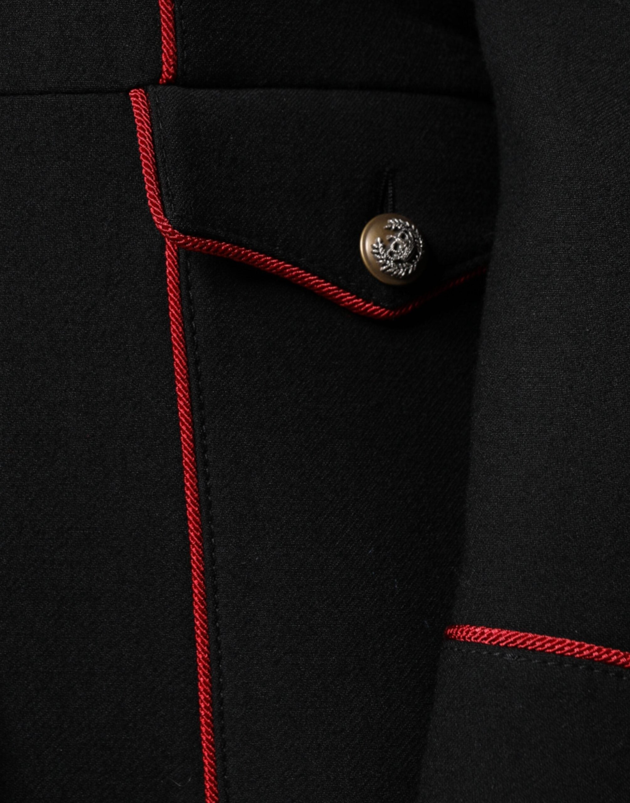 Dolce & Gabbana Black Single Breasted Trench Coat Jacket LUNESCAPE