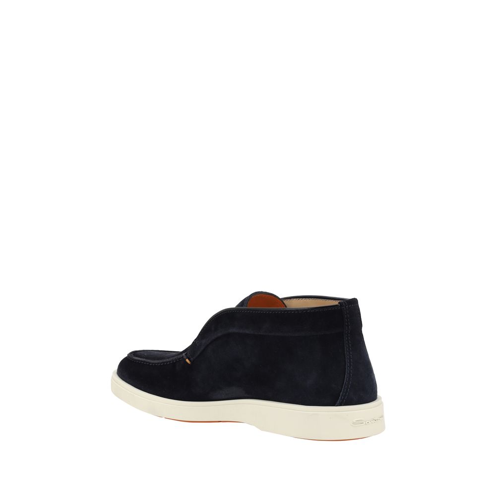 Santoni Suede Loafers LUNESCAPE