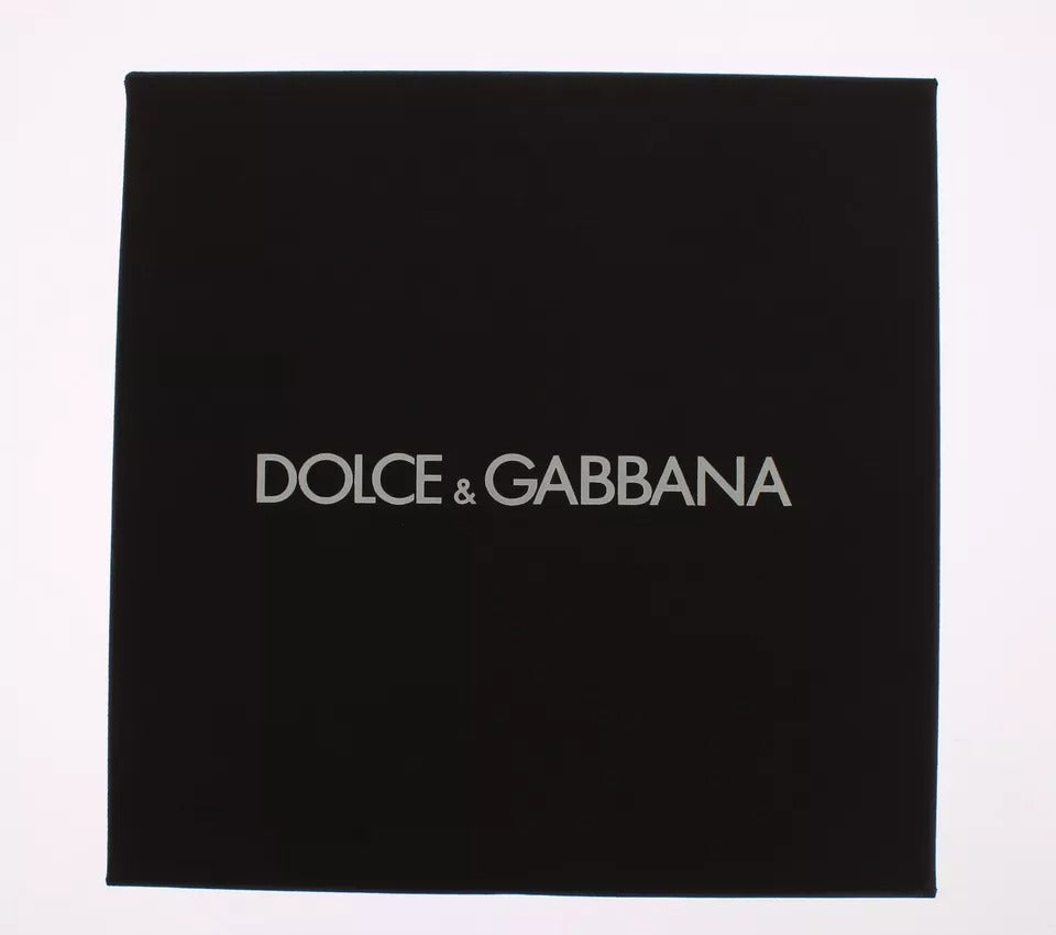 Dolce & Gabbana Silver Brown Raffia Leather Clasp Finder Chain Keyring LUNESCAPE