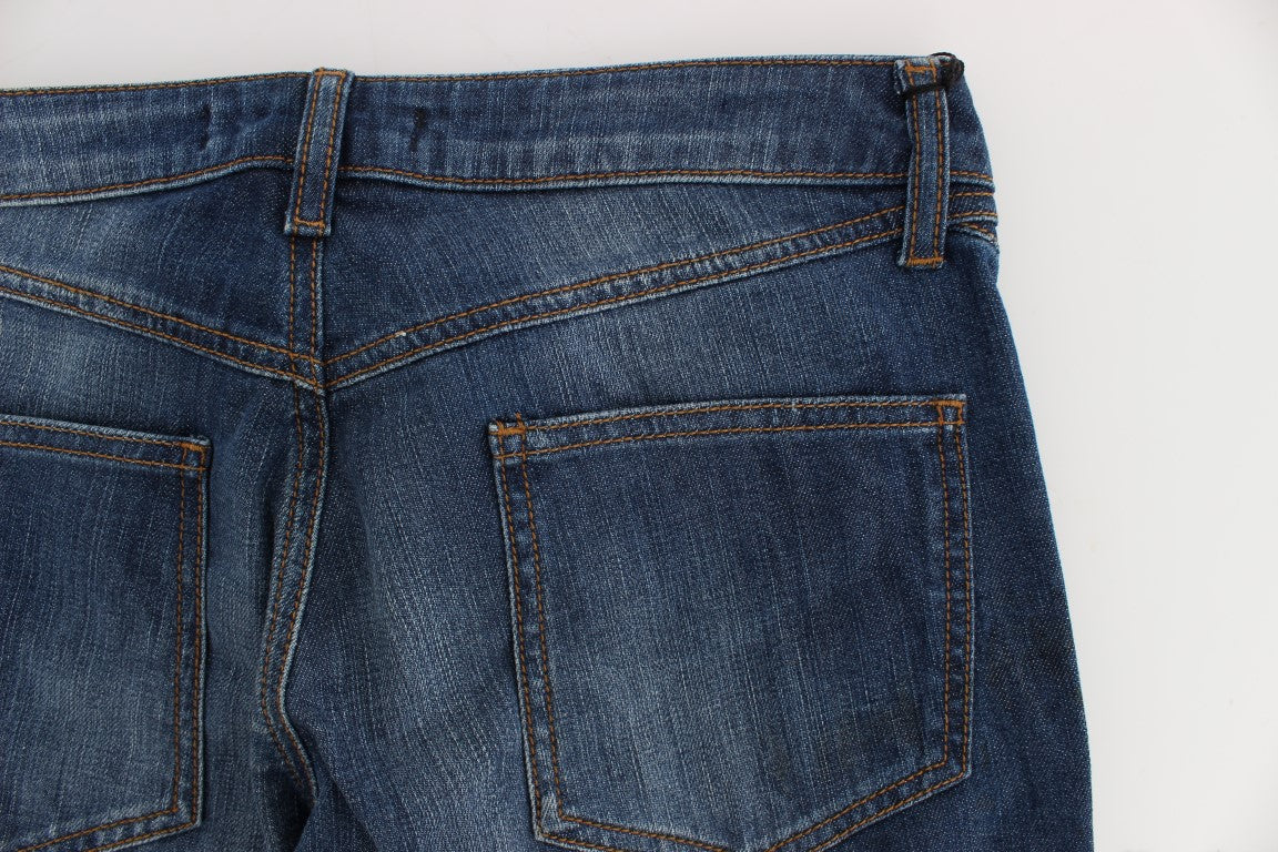Cavalli Blue Wash Cotton Stretch Boot Cut Jeans LUNESCAPE