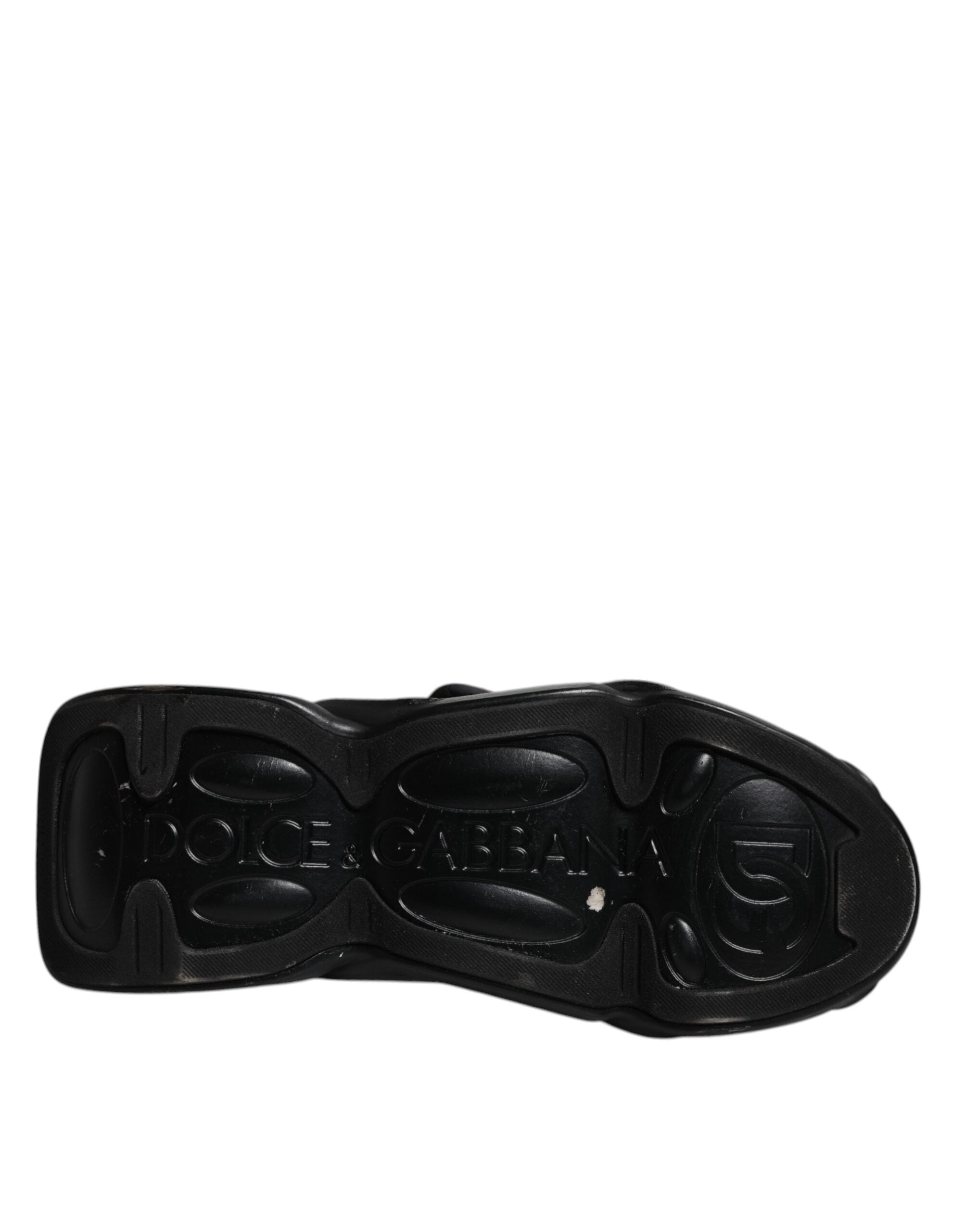 Dolce & Gabbana Black Wave Quilted Sneakers Slip-On LUNESCAPE