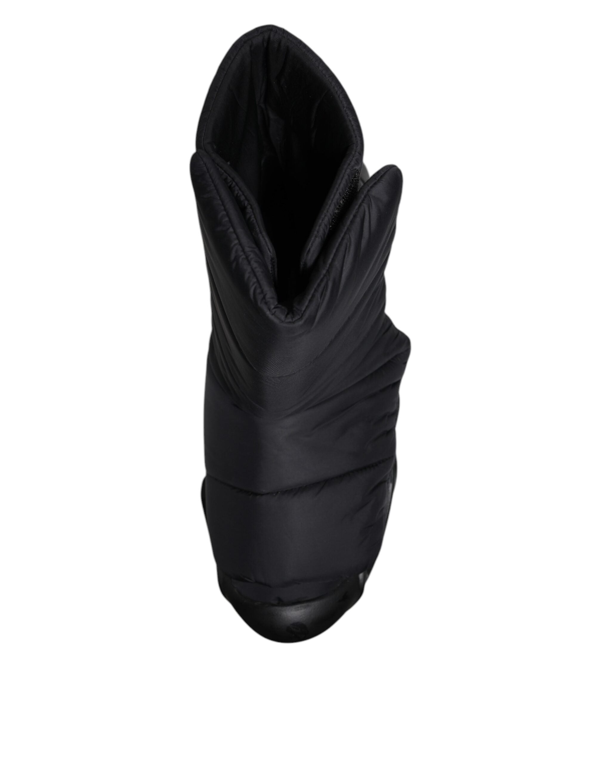 Dolce & Gabbana Black Wave Quilted Sneakers Slip-On LUNESCAPE