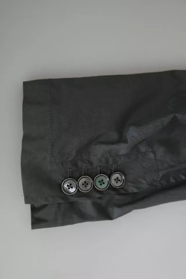 Dolce & Gabbana Gray Cotton Single Breasted Formal Blazer