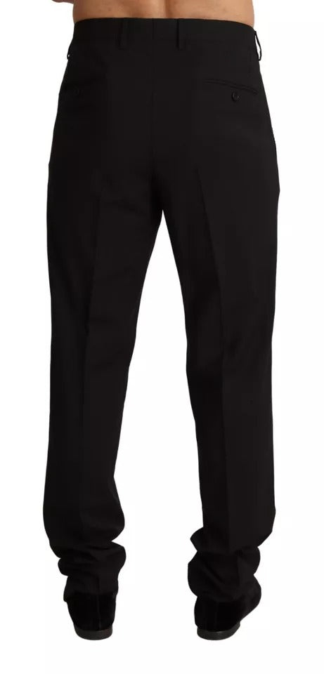 Dolce & Gabbana Black Dress Formal Skinny Pants LUNESCAPE