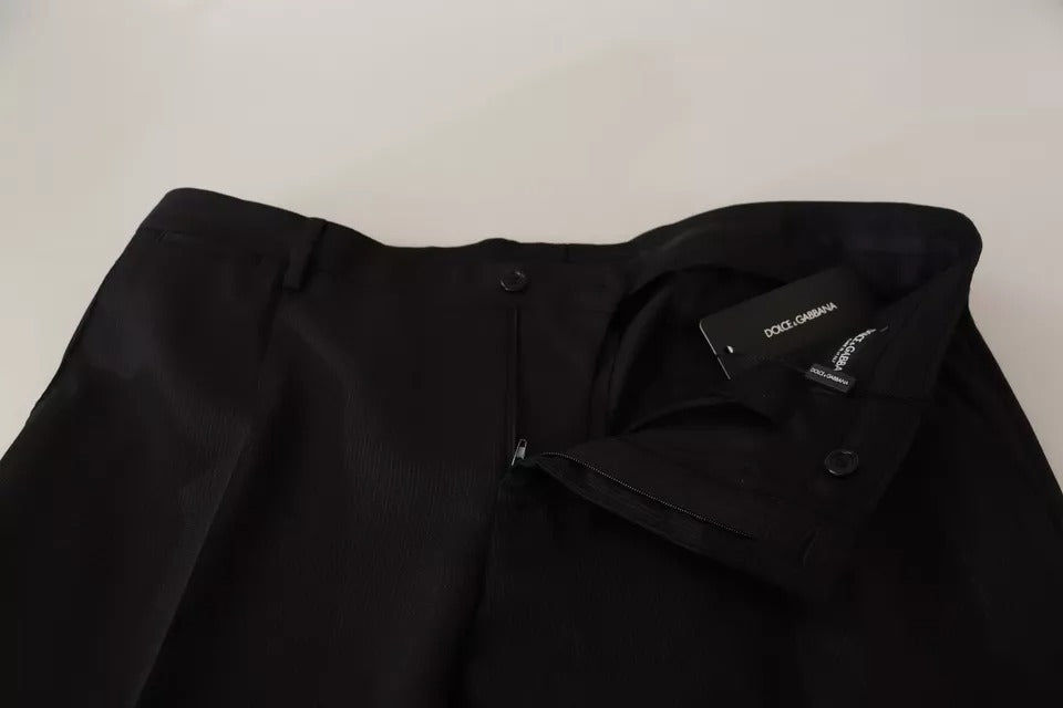 Dolce & Gabbana Black Dress Formal Skinny Pants LUNESCAPE