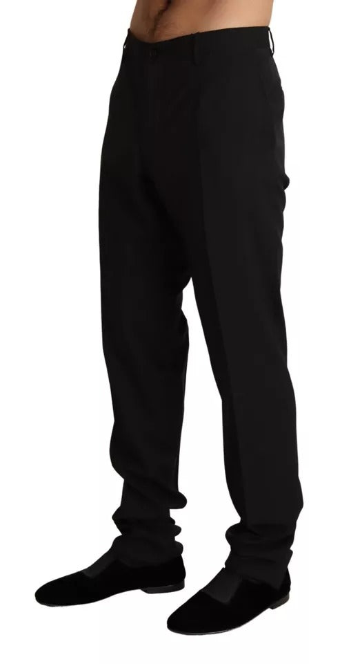 Dolce & Gabbana Black Dress Formal Skinny Pants LUNESCAPE