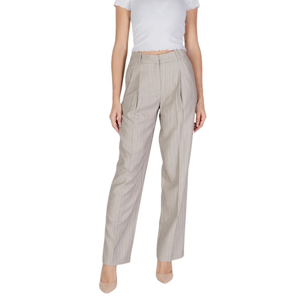 Vero Moda Gray Polyester Pant LUNESCAPE