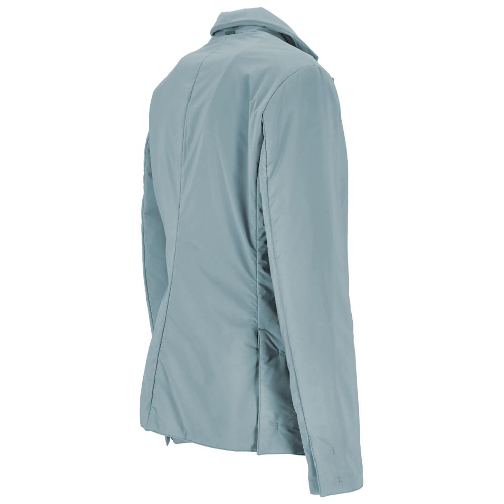 People Of Shibuya Light Blue Polyester Women Jacket LUNESCAPE