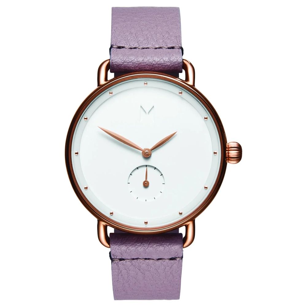 MVMT Purple Leather Watch LUNESCAPE